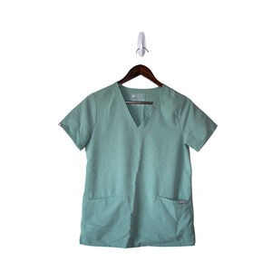 FIGS Teal Scrub Top Size XS